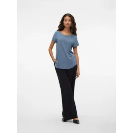 Vero Moda Blusenshirt VMBELLA SS TOP WVN GA NOOS Blau S