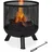 Relaxdays Feuerkorb Ø 44 cm Schwarz