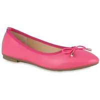 VAN HILL Damen Klassische Ballerinas in Fuchsia