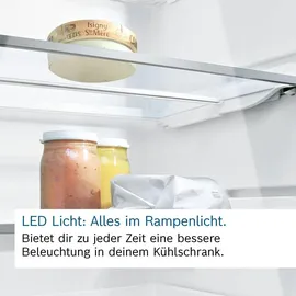 Bosch Serie 4 KGN392WCF Kühl-Gefrierkombination (363 l, 2030 mm hoch, Weiß)