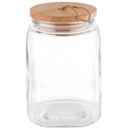APS Vorratsglas, Glas, (1-tlg), vielseitig einsetzbar für Kekse, Zucker, Mehl, Müsli usw. weiß 2500 ml – Ø 14 cm x 21,5 cm