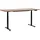 Beliani Schreibtisch, Dunkelbraun, Schwarz, Holz, 180x67x72 cm, Arbeitszimmer, Schreibtische, Bürotische