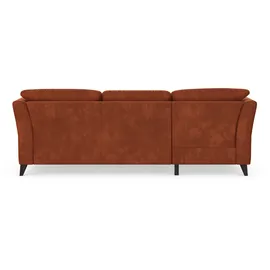 Home Affaire Ecksofa HOME AFFAIRE "Trelleborg L-Form", rosa (kupfer), B:249cm H:86cm T:162cm, 95% Polyester, 5% Polyamid, Sofas, Ecksofa, wahlweise mit Bettfunktion und Bettkasten, inkl. Federkern-Polsterung