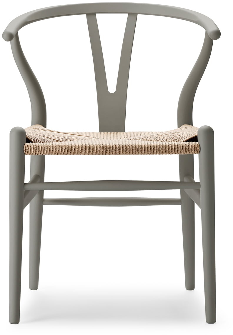 Carl Hansen - CH24 Soft Wishbone Chair Ilse Crawford, Buche soft clay / Naturgeflecht