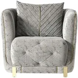 JVMöbel Sessel Lounge Designer 92 x 78 x 100 cm Grau