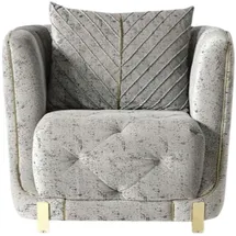 JVMöbel Sessel Lounge Designer 92 x 78 x 100 cm Grau