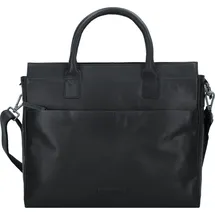 GREENBURRY Fiorentina Aktentasche Leder 34 cm Laptopfach schwarz
