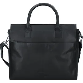 GREENBURRY Fiorentina Aktentasche Leder 34 cm Laptopfach schwarz