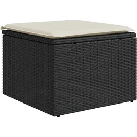 vidaXL Garten-Lounge-Set 9-tlg. schwarz