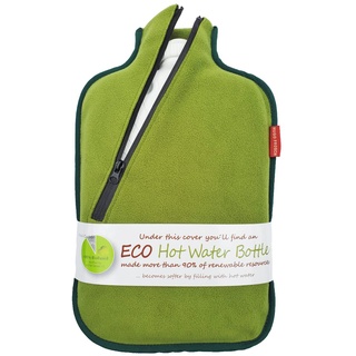 Hugo Frosch Öko-Wärmflasche 2,0 l mit Softshell-Bezug Grün