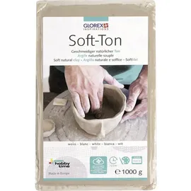 OEM Soft Ton Weiß 1000 g Bastelmaterial