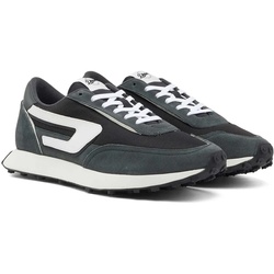 DIESEL Herren Sneaker - S-RACER LC, Schnür-Schuhe, Leder Dunkelgrau/Weiß EUR 45
