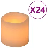 vidaXL LED-Kerzen 24 Stk. Warmweiß