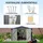 luscriate Gerätehaus 3,11 x 2,40 m Grau