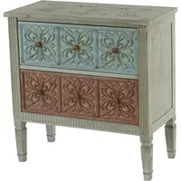 Mendler Kommode Aveiro Sideboard Schrank Shabby-Look, Vintage, 80x79x40cm