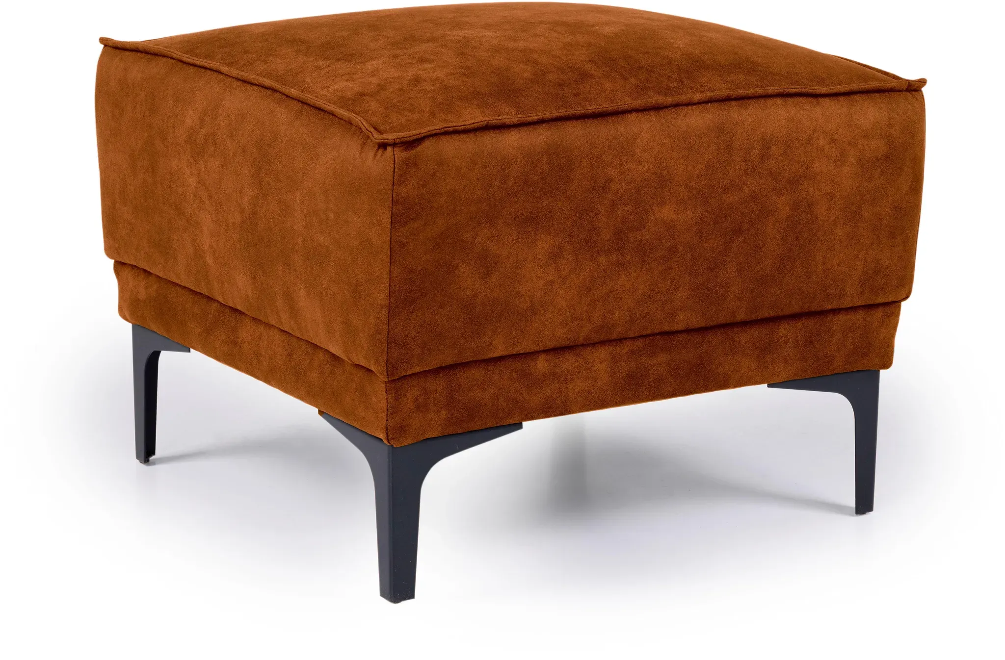 Polsterhocker OTTO HOME "Oland", braun (cognac), B:56cm H:45cm T:58cm, Struktur 100% Polyester Struktur weich;Struktur 100% Polyester Luxus-Mircofaser;Struktur 100% Polyester Webstoff, Hocker, passend zur Serie OLAND