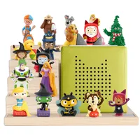 Todeco Tonie Regal für Toniebox Hörfiguren, Magnetische Aufbewahrung für 15-20 Tonie, Wandregal und Schreibtischregal, Kinderregal für Mädchen & Jungen, für Schreibtisch oder Schrank, Step