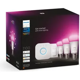 Philips Hue White & Col. Amb. E27 3er Starter Set Mehrfarbig