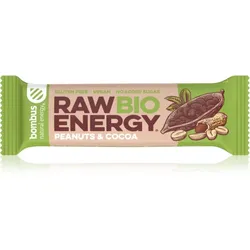Bombus Raw Energy BIO Fruchtriegel in BIO-Qualität Geschmack Peanuts & Cocoa 50 g