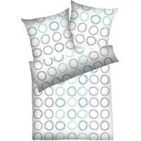Dyckhoff Kreise blau 155 x 200 cm + 80 x 80 cm