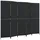 vidaXL Paravent 5 Tlg Schwarz Poly Rattan 365348
