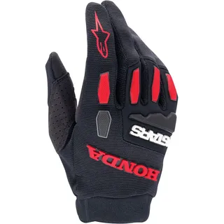 Alpinestars Honda Full Bore Motocross Handschuhe, schwarz-rot, Größe S für Männer