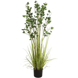 Europalms Immergrünstrauch mit Gras, Kunstpflanze, 152 cm