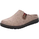 Rohde Herren Pantoffel Hausschuh Filz Stretcheinsatz Asiago 7142, Größe:44 EU, Farbe:Beige - Beige - 44