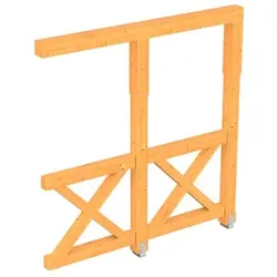 Skan Holz Andreaskreuzseitenwand Terrassenüberdachung Douglasie 250 cm