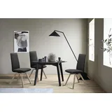 Polsterstuhl STRESSLESS "Laurel", schwarz (schwarz paloma, schwarz), B:49cm H:105cm T:60cm, Leder PALOMA: PALOMA ist ein durchgefärbtes Semianilin-Möbelleder mit natürlicher Narbung., Stühle, Polsterstuhl, High Back, Größe L, mit schräggestellten Beinen in Schwarz