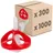 Dalsys Fliesen Nivelliersystem, Set 3mm 1000x Gewindelaschen 300x Hauben