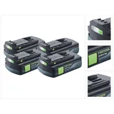 Festool Akku Set 4x BP 18 Li 3,0 Ah 18,0 V