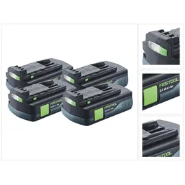 Festool Akku Set 4x BP 18 Li 3,0 Ah 18,0 V