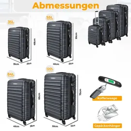 Kesser Koffer-Set 4-tlg. grau