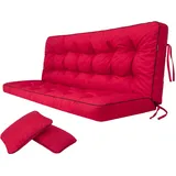 Sellbee Bankauflage 150 x 49 x 56 cm rot 2-tlg.