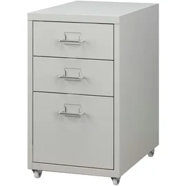 [en.casa] Kökar Rollcontainer 48 x 28 x 41 cm Weiß