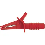 Cliff CRC/01 Sicherheits-Abgreifklemme Steckanschluss 4mm CAT II 1000 V, CAT III 600V Rot