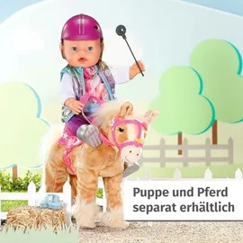 BABY BORN Deluxe Reiter-Outfit mit Hose, Stiefeln und Helm für 43 cm Puppen, 836194