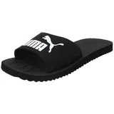 Puma Purecat Badelatschen black/white 40.5