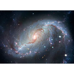 Fototapete PAPERMOON "PLANETEN-ERDE GALAXIE MILCH STRAßE WELTALL UNIVERSUM", bunt, B:3,50m L:2,60m, Vlies, Tapeten