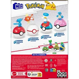 Mega Construx Pokémon Actionfigur Bauspielzeug-Set Wasser-Typ Trainerteam 5 cm