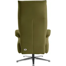 sit&more TV-Sessel SIT & MORE "Tycoon mit Kopfteilverstellung und 360 Drehfunktion", grün (olive), B:74cm H:117cm T:85cm, 98%Polyester, 2%Polyamid, Sessel, wahlweise manuell oder elektrischer Funktion, auch mit Akku (kabellos)