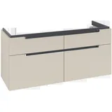 Villeroy & Boch Subway 2.0 Waschtischunterschrank, 4 Auszüge, Waschbecken mittig, 1287x590x449mm, A91710VN,
