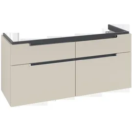 Villeroy & Boch Subway 2.0 Waschtischunterschrank, 4 Auszüge, Waschbecken mittig, 1287x590x449mm, A91710VN,
