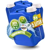 Kosmetex 3X Wasserkanister 5 Liter Blau, BPA frei & lebensmittelecht | Geschmacksneutral für Camping, Garten & Gewerbe, robuster Premium Kanister 5L, Made in Germany