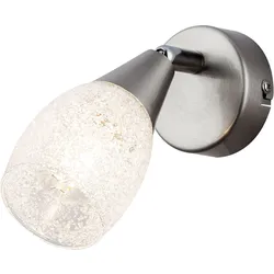 Wand Lampe Glas Kristall Wohn Ess Zimmer Strahler Spot Leuchte schwenkbar