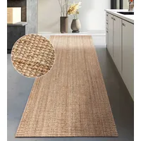 MY HOME »Avot Juteteppich« rechteckig 10 mm Höhe 100% Jutefaser, Läufer, Esszimmer, Wohnzimmer, Skandi