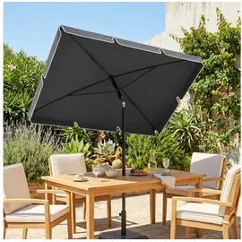 Outsunny Gartenschirm 200 x 125 cm grau
