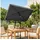 Outsunny Gartenschirm 200 x 125 cm grau