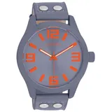 Oozoo Armbanduhr Basic Line mit Lederband 47 MM Violett/Violett C00900